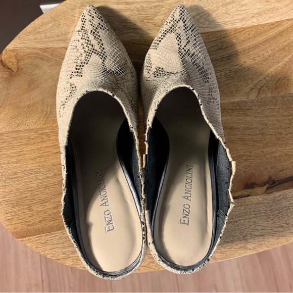 Enzo Snake Print Mules - Picture 5 of 8